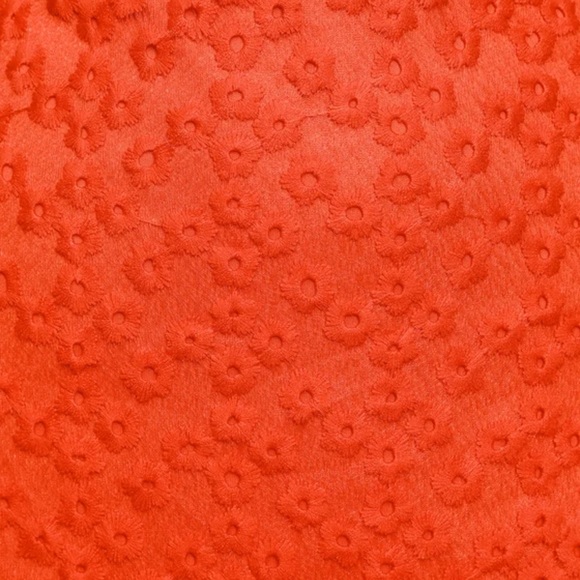 Lulus Charmaine red orange embroidered mini dress - Picture 5 of 10